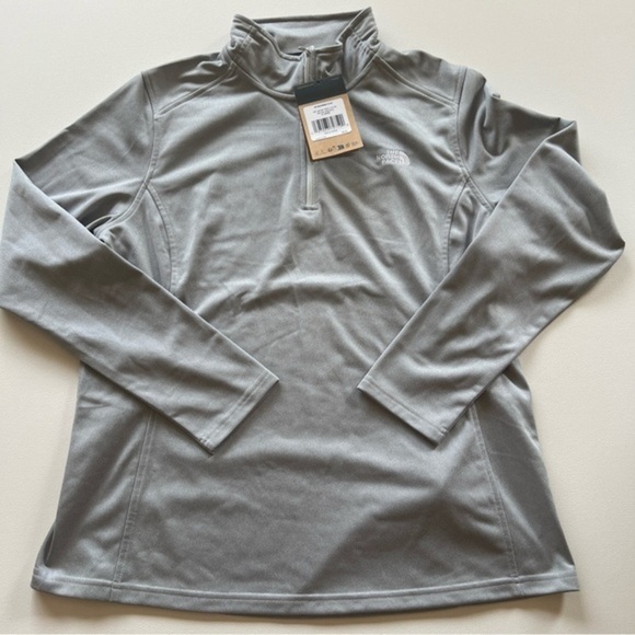 NWT Women's The North Face Running Pullover XL Gray 1/4 Zip Pullover LS (A5) - Picture 1 of 7